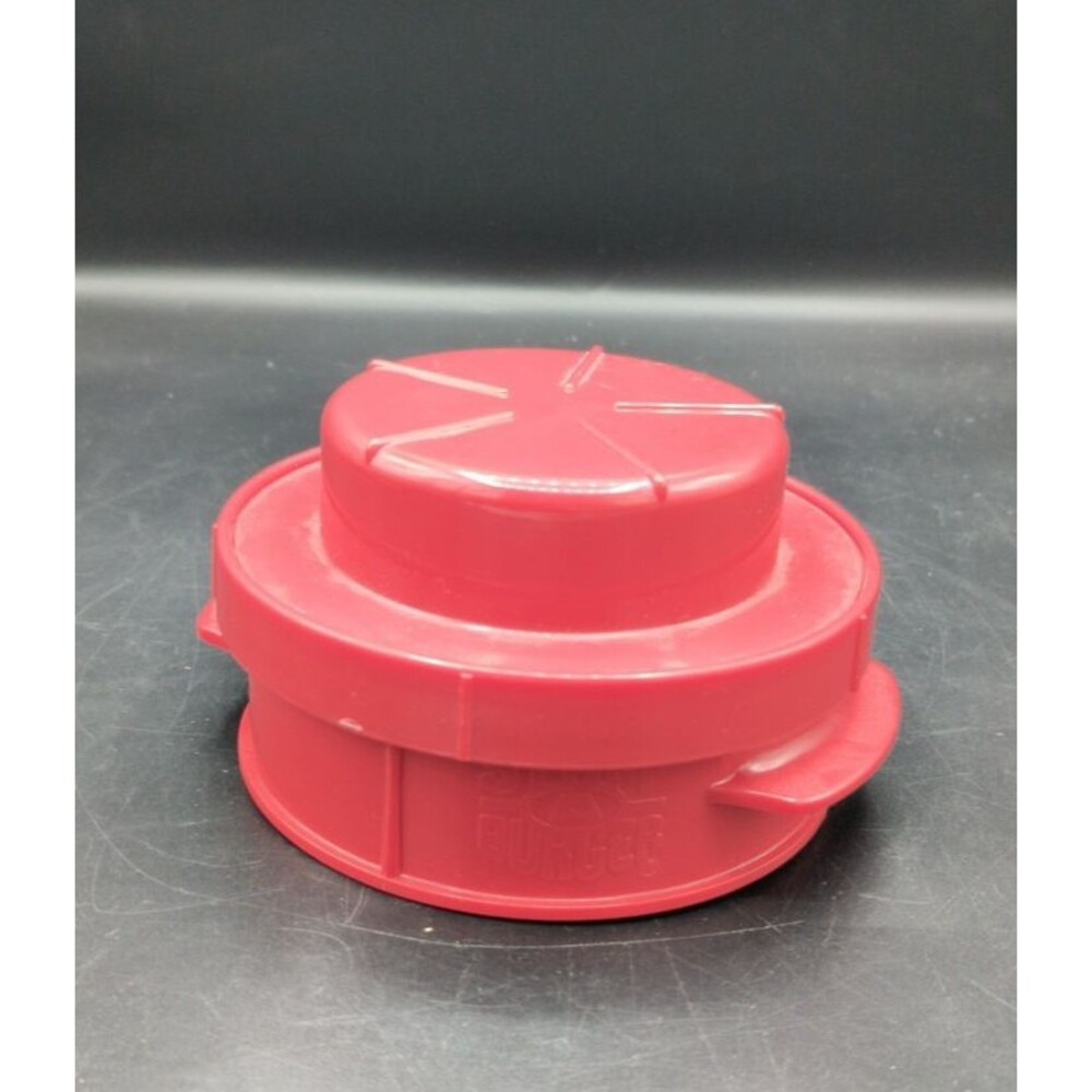 Charcoal Champion Stuff-A-Burger Red Plastic Hamburger Press For Grilling